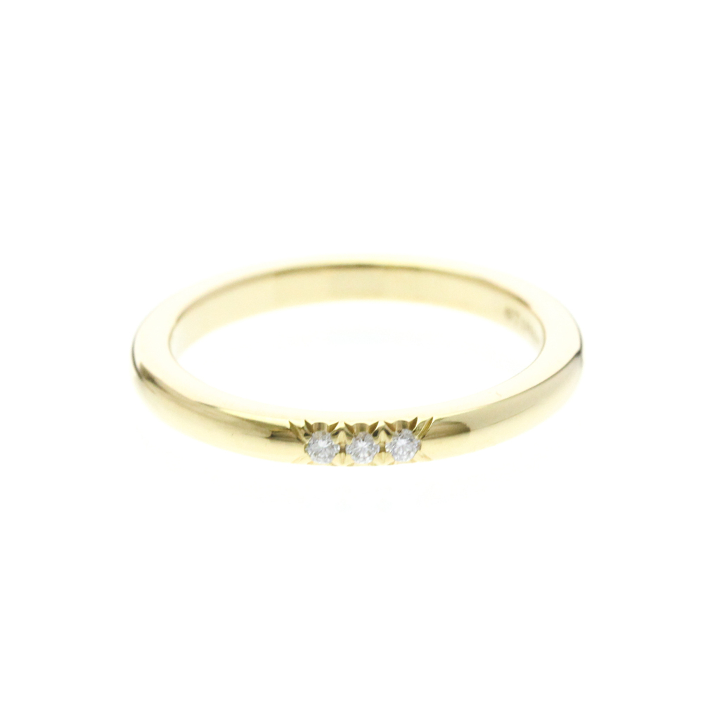 Tiffany Forever Wedding Ring 3P Diamond Yellow Gold (18K) Fashion Diamond Ban...